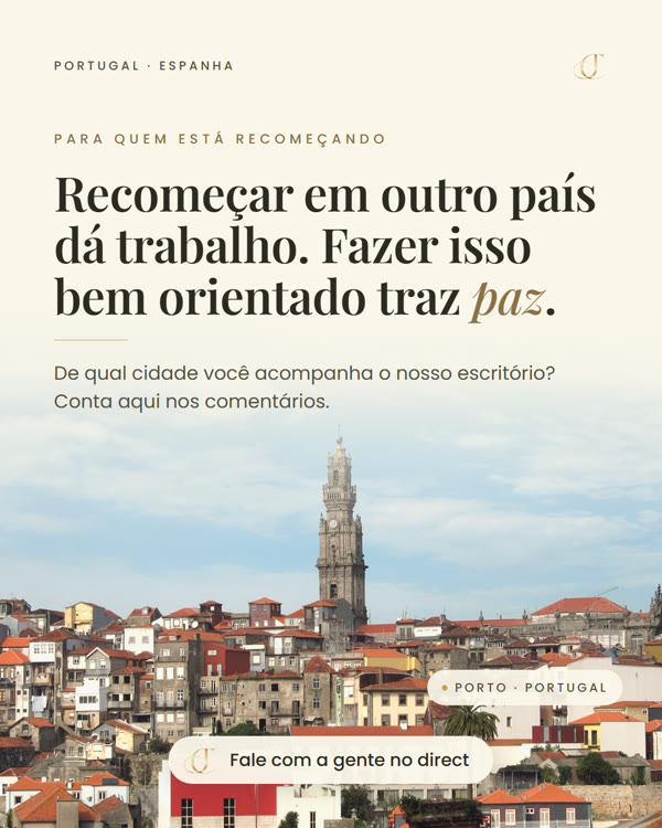 Post da Juliana Cunha Advocacia: Recomeçar em outro país dá trabalho